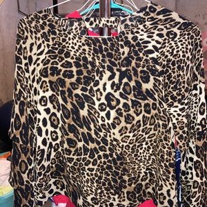 Animal print blouse